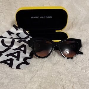 Marc Jacobs Black and Yellow Sunglasses